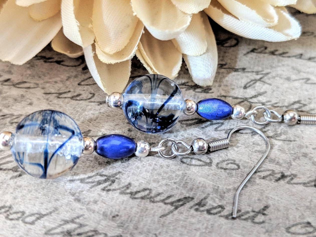 Mother/'s day Black burgundy Natural Pearl Handmade Anniversary gift Jewelry Birthday Dangle Drop Earrings