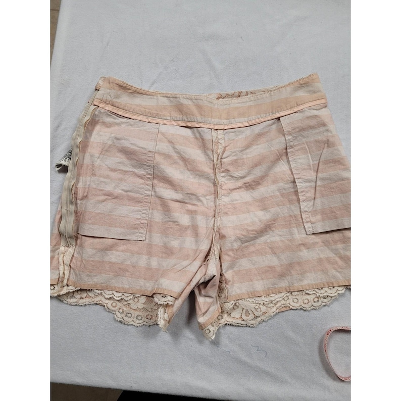 Anthropologie Cantonnier Lace Shorts Beige Floral Accents Fully Lined Size 4 image 7