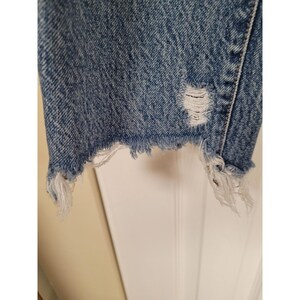 FREE PEOPLE Jeans Womens Vintage High Rise Distressed Boho Grunge Denim Size 28 image 4
