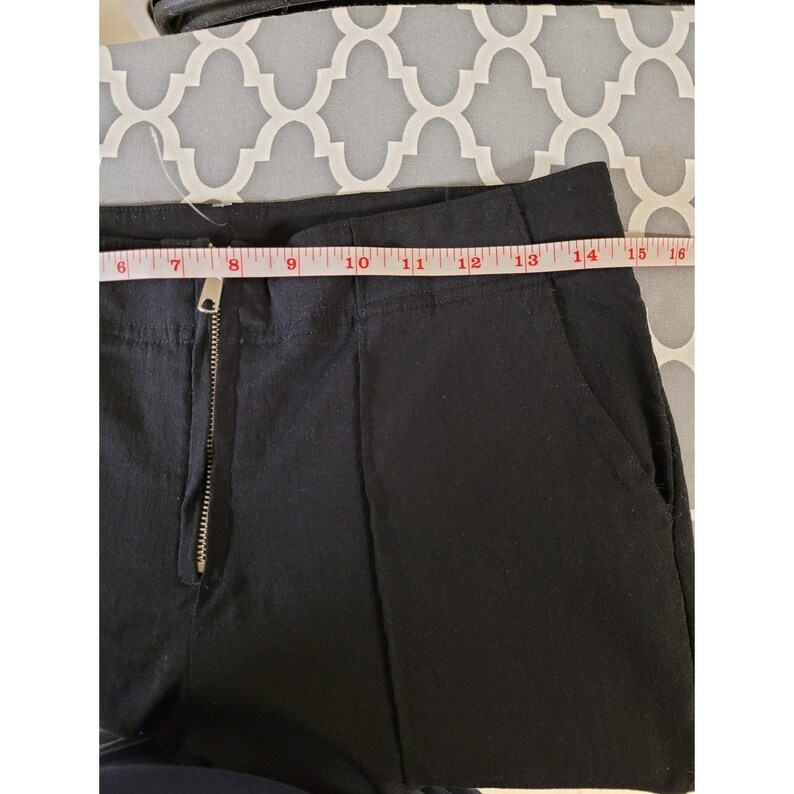 FREE PEOPLE Womens Black Y2K Boho Hippie Pants Front Zipper Flare Size S Stretch image 4