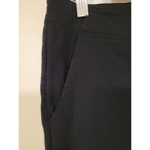 FREE PEOPLE Womens Black Y2K Boho Hippie Pants Front Zipper Flare Size S Stretch image 8