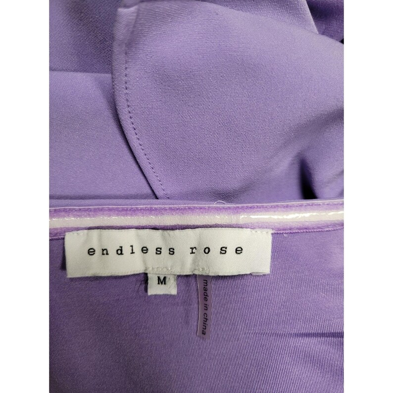 Anthropologie Endless Rose Lavender 1 Shoulder Ruffle Mini Dress Size M Cocktail image 7