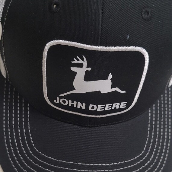 John Deere Green Youth & Black/White Adult Hats NWT Papa/Child View 4