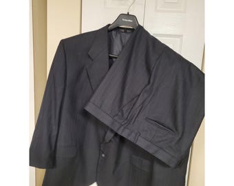 Todays Man Classic Herr 52S Kritrandig Kostym 100% Ull Marinblå 2 st