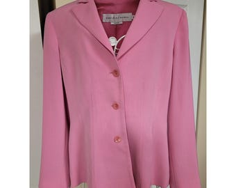Veste blazer rose à 3 boutons Garfield & Marks pour femme, taille professionnelle 2