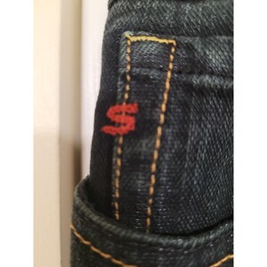 Seven7 Classic Flare Jeans Womens Dark Wash Y2K Denim Designer Size 31 image 3