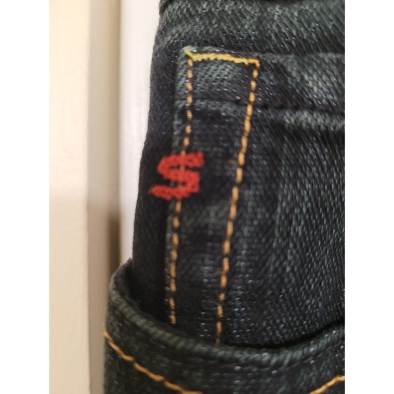 Seven7 Classic Flare Jeans Womens Dark Wash Y2K Denim Designer Size 31 image 3