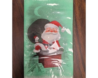 Place & Time Holiday Santa Guest Napkins 16 CT Holiday  Decor 6 EA; 3 left