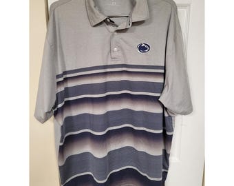 Vansport Penn State Nittany Lions pikétröja Herr Stretchig Grå Marinblå Storlek XL