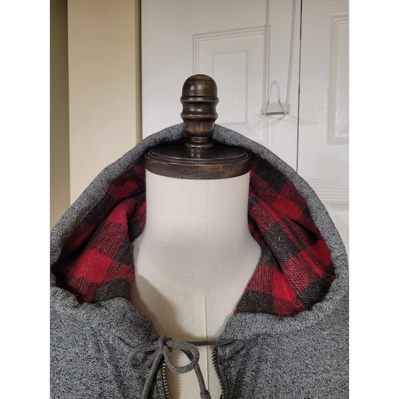 Polo Ralph Lauren Mens Full Zip Hoodie Gray Plaid… - image 3