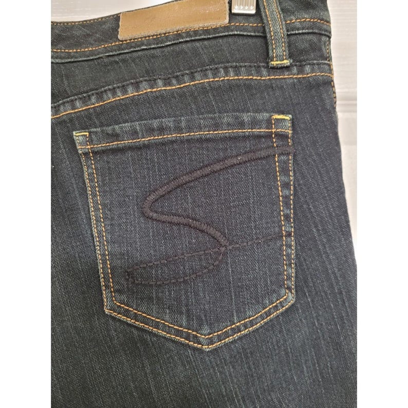 Seven7 Classic Flare Jeans Womens Dark Wash Y2K Denim Designer Size 31 image 4
