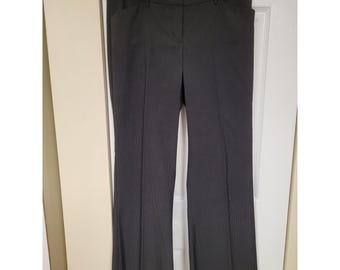 Express Design Studio Editor Nadelstreifen breite Boardroom Hose Grau Damen Größe 8S