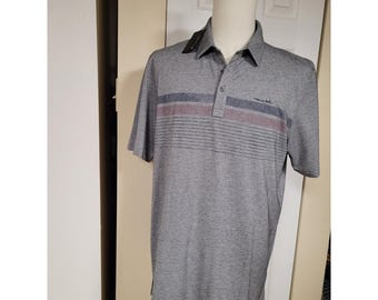 TravisMathew Captains Table Poloshirt Heather Grey Herren XL 1MZ250 NEU