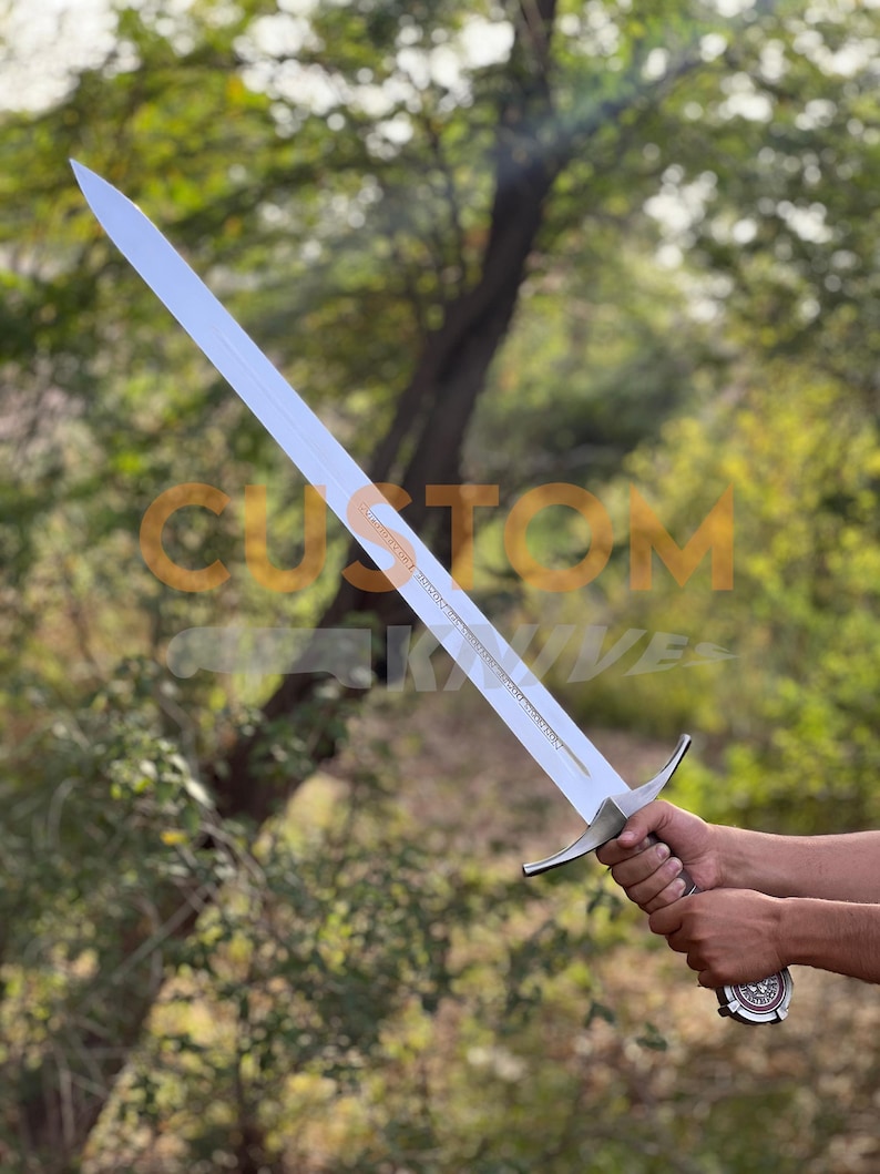 Espada personalizada de los Caballeros Templarios – Espada de utilería de película de colección – Regalo perfecto para Navidad, bodas, aniversarios y cumpleaños. imagen 5