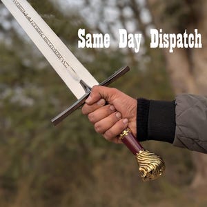 The Chronicles of Narnia Peter's Replica Rhindon Sword - Cosplay Sword - Gift for CHRISTMAS, Anniversary, Wedding & Groomsman