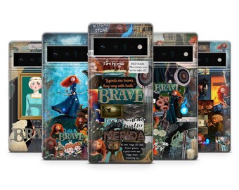 Funda de teléfono Mérida Brave con diseño de magia escocesa para Google Pixel 10, 9Pro, 9, 8, 8Pro, 7A, 7, 6, Samsung S25, S24, A16, iPhone 16, 15, 14, 13