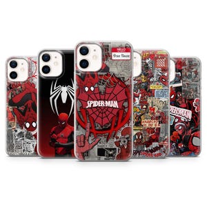Peter Parker Phone Case Spider Man Avenger Cover for iPhone 16, 15, 14, 13, 12, 11, Samsung S25, S24, S23, S22, A16, A56, A55, Pixel 9A, 8A
