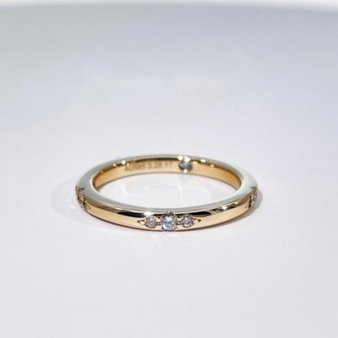 Round Eternity Moissanite Wedding Band 14k Solid Gold Engagement Bridal ...