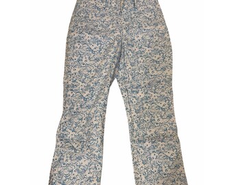 Pantalones capri vintage Lily Pulitzer Preppy azul bebé, estilo cottagecore de Lion, talla 0