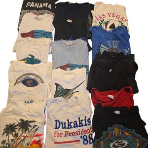 Confezione da 17 magliette unisex vintage anni &#39;80 - &#39;90