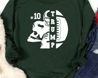 Personalized Football Jersey Sweatshirt: Custom Team Name & Number