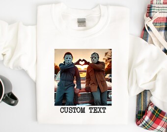 Custom Horror Movie Characters Sweatshirt, Halloween Gifts