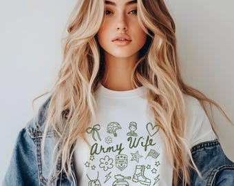 Army Wife Shirt - Comfort Color Tee for Military Spouses