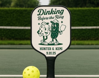 Pickleball Paddle Set: Personalized Bachelorette Party Favor