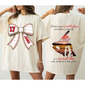 Camiseta de mamá de béisbol (PNG), diseño personalizado, camiseta de lazo de béisbol personalizada (PNG), frase de "Mamá orgullosa del béisbol", descarga digital para mamá del día del juego