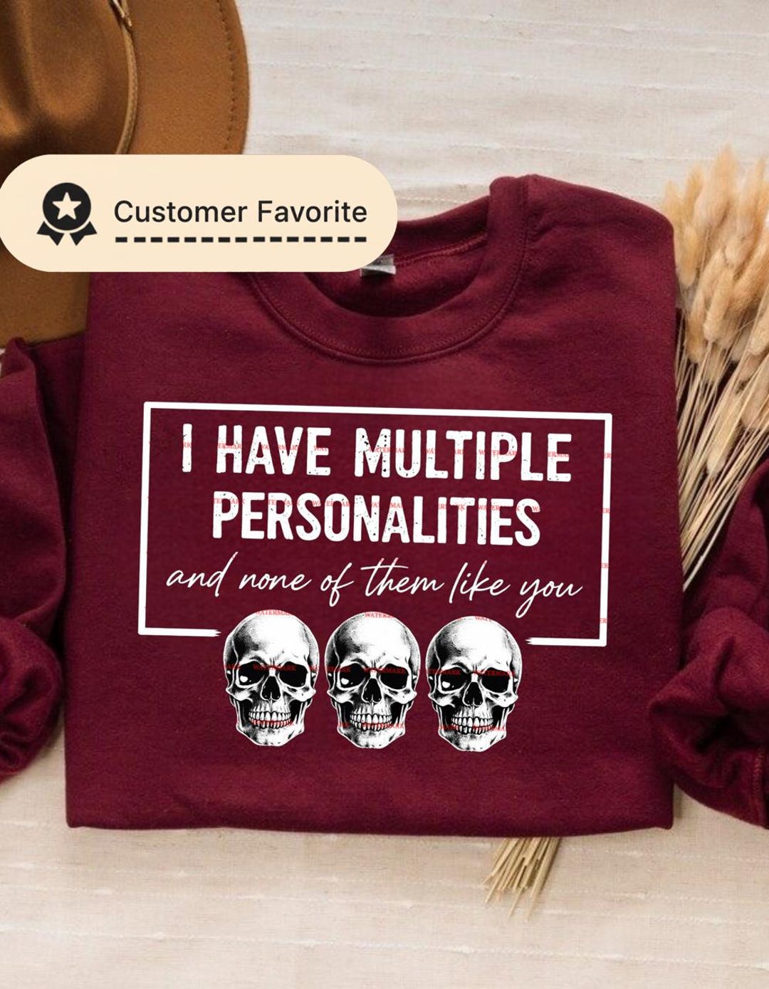 I Have Multiple Personalities PNG Design, Gothic Humor Graphic, Dark ...