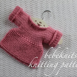 Bebeknits Simple Quick Knit Baby Girl Tunic Knitting Pattern