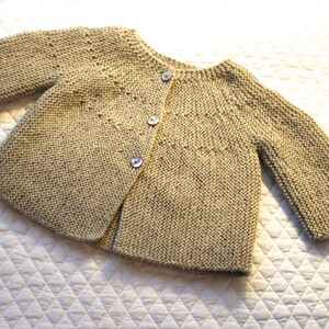 Bebeknits Modern European Toddler Cardigan Knitting Pattern image 2