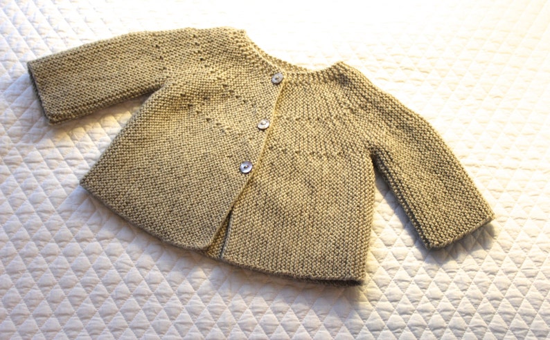 Bebeknits Modern European Toddler Cardigan Knitting Pattern image 2