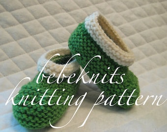 Bebeknits Simple Baby Bootie Knitting Pattern