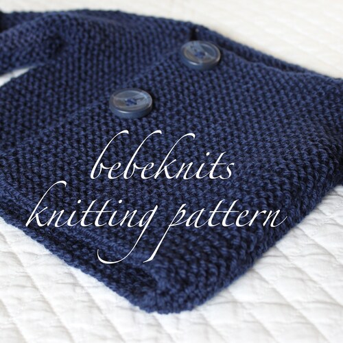 Bebeknits French Style Newborn Baby Wrap Cardigan Knitting Etsy