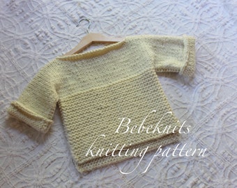 Bebeknits Simple Quick Knit Preschool Tunic Knitting Pattern