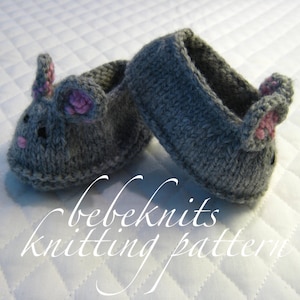 Bebeknits Little Mice Baby Slippers Knitting Pattern image 5