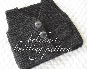 Bebeknits Strickmuster, Weste, Weste, Weste für Kleinkinder, einfach gestrickt
