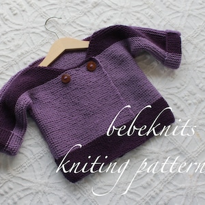 Bebeknits Deauville Double Button Toddler Cardigan Knitting Pattern