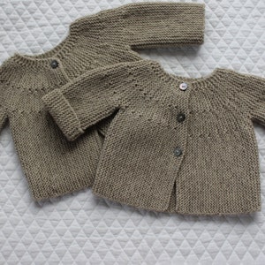 Bebeknits Modern European Baby Cardigan Knitting Pattern - Etsy