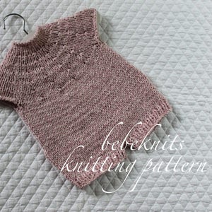 Bebeknits French Style Quick Baby Romper Knitting Pattern