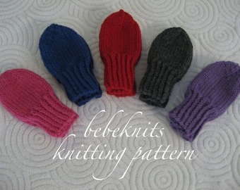 Bebeknits Thumbless Mittens Knitting Pattern