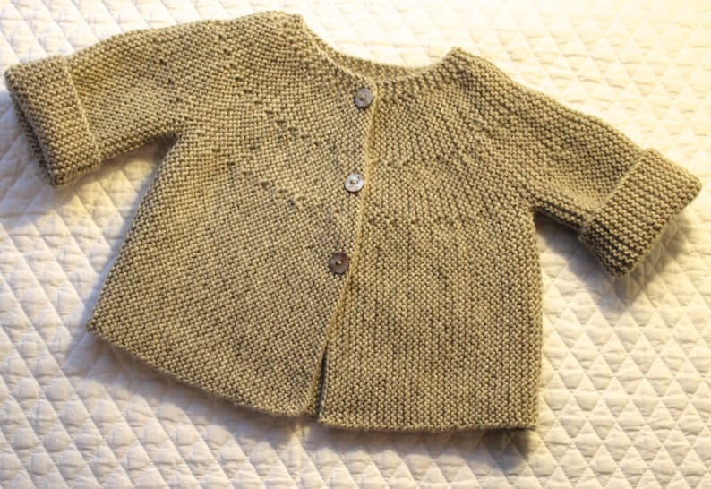 Bebeknits Modern European Toddler Cardigan Knitting Pattern image 3