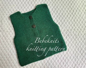 Bebeknits Highlands Hygge Children's Vest Knitting Pattern