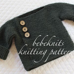 Bebeknits Enkelt stickmönster för lättviktig tröja i fransk stil för småbarn