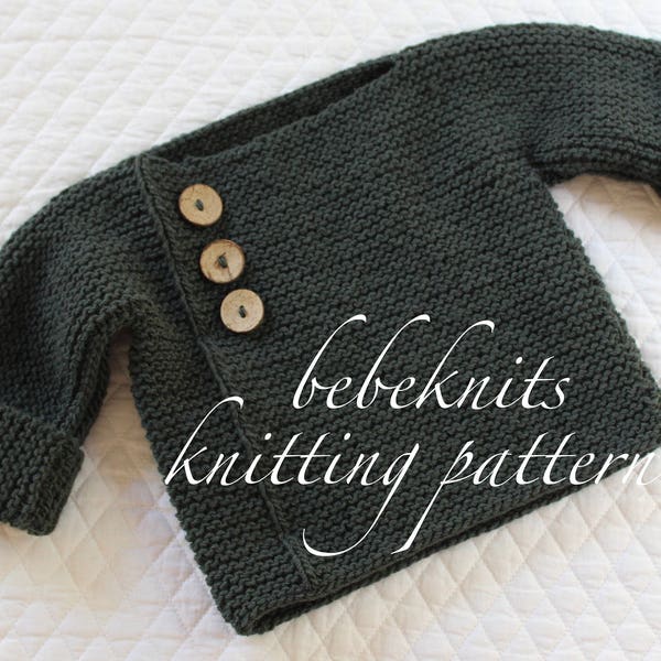 Bebeknits Simple French Style Lightweight Toddler Pullover Knitting Pattern