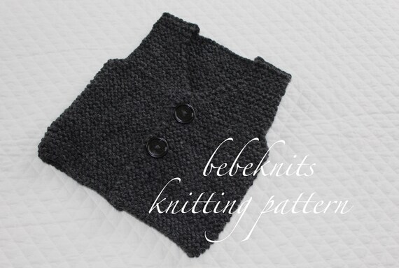Bebeknits Simple French Style Children's Vest Knitting Pattern