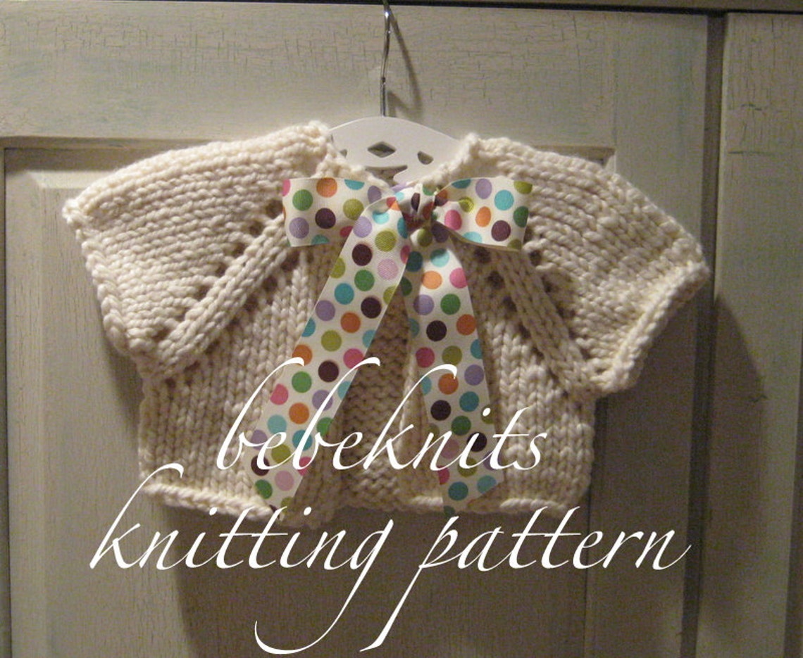 Toddler Knitted Bow Bear Plaid Cardigan