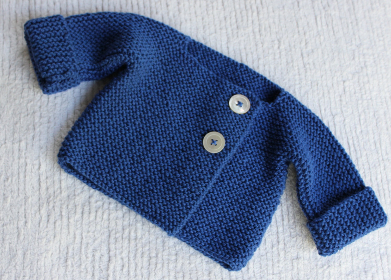 Bebeknits Simple French Style Lightweight Baby Cardigan | Etsy