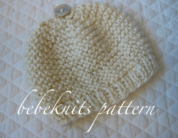 garter stitch baby hat